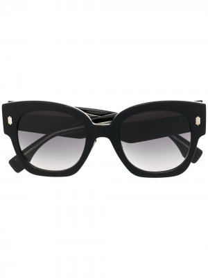 Солнцезащитные очки в массивной оправе Fendi Eyewear. Цвет: черный