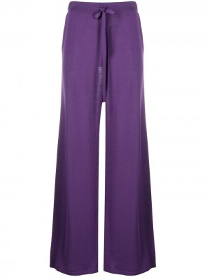 Расклешенные брюки с кулиской P.A.R.O.S.H.. Цвет: фиолетовый
