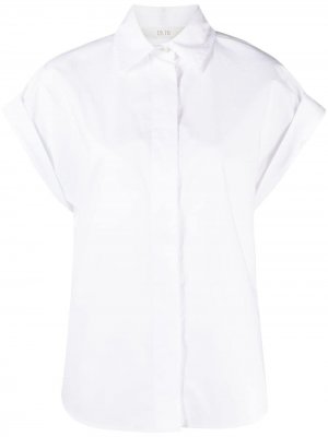 Рубашка с заостренным воротником и короткими рукавами Seventy. Цвет: белый