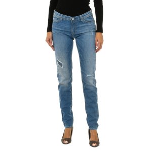 Женские джинсовые брюки с эффектом поношенности и рваности 3Y5J28-5D0UZ Armani