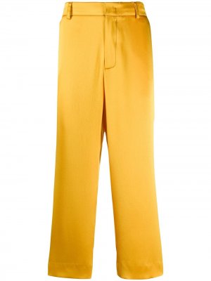 Атласные брюки Sies Marjan. Цвет: желтый