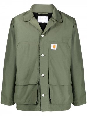 Куртка рубашка с карманами карго Carhartt WIP. Цвет: зеленый