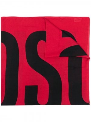 Шарф с логотипом Moschino. Цвет: красный