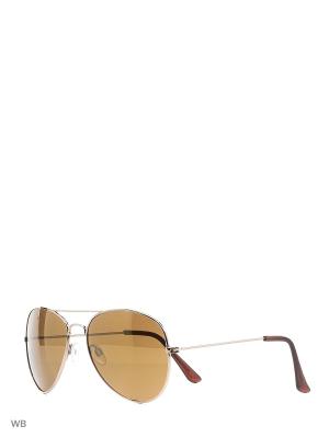 Солнцезащитные очки Modis. Цвет: золотистый, коричневый