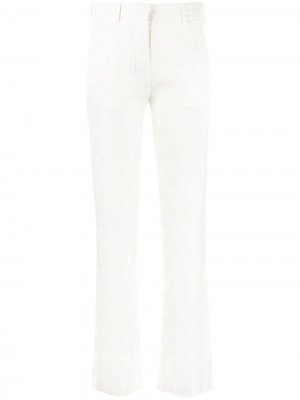 Расклешенные брюки с принтом Laneus. Цвет: белый