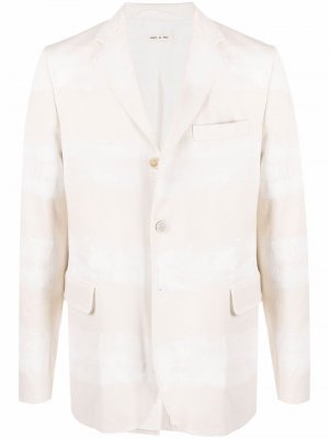 Однобортный пиджак в полоску Marni. Цвет: нейтральные цвета