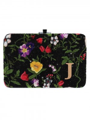 Сумка Morning Glory Slim Slide Customizable Monogram Judith Leiber. Цвет: золотистый