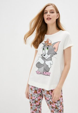 Футболка домашняя United Colors of Benetton. Цвет: белый