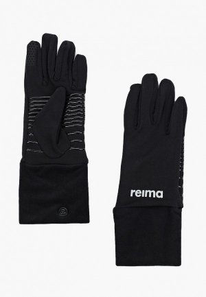 Перчатки Reima. Цвет: черный