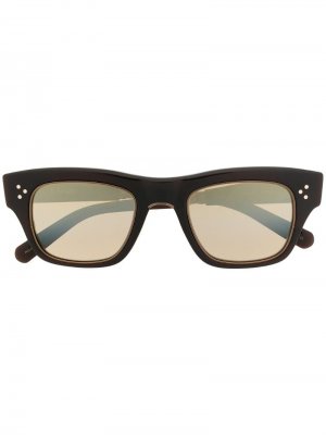 Солнцезащитные очки с затемненными линзами Garrett Leight. Цвет: коричневый