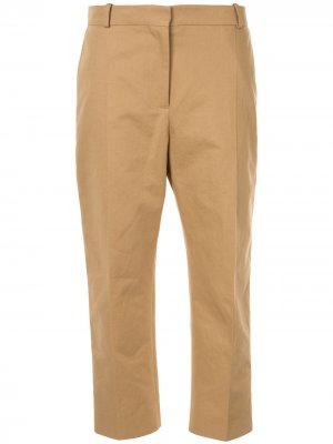 Классические укороченные брюки Marni. Цвет: коричневый