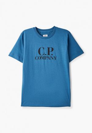 Футболка C.P. Company. Цвет: синий