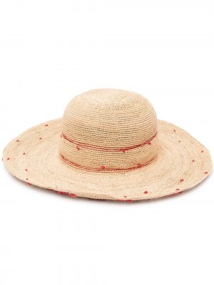 Плетеная шляпа P.A.R.O.S.H.. Цвет: коричневый