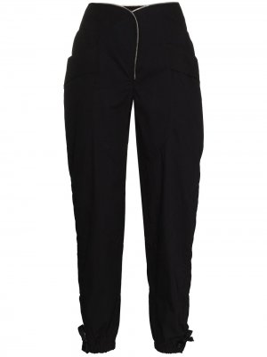 Укороченные брюки с молниями RtA. Цвет: черный