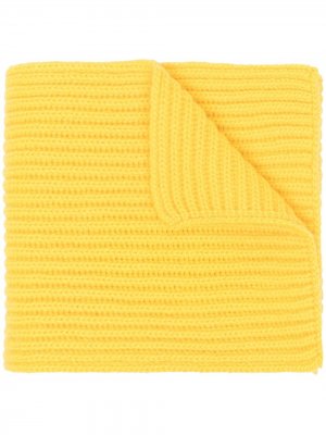 Кашемировый шарф крупной вязки Pringle of Scotland. Цвет: желтый