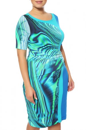 Платье Maria Grazia Severi. Цвет: голубой