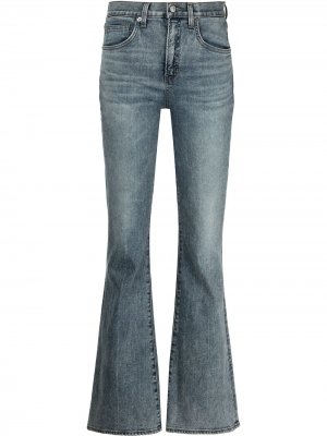 Расклешенные джинсы Beverly с завышенной талией Veronica Beard. Цвет: синий