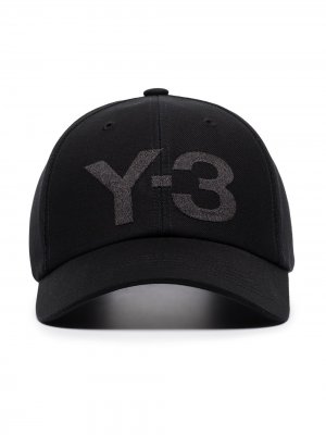 Бейсболка с тисненым логотипом Y-3. Цвет: черный