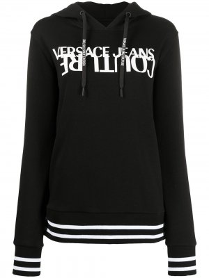 Худи с логотипом Versace Jeans Couture. Цвет: черный