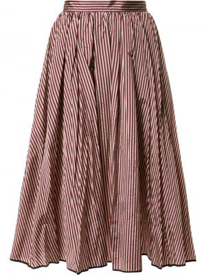 Расклешенная юбка с полосатым узором Tome. Цвет: многоцветный
