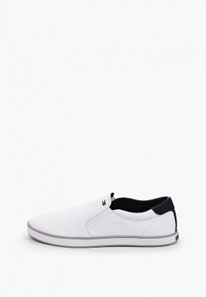 Слипоны Tommy Hilfiger. Цвет: белый