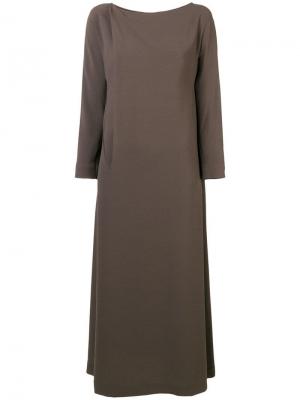 A-line midi dress Chalayan. Цвет: коричневый