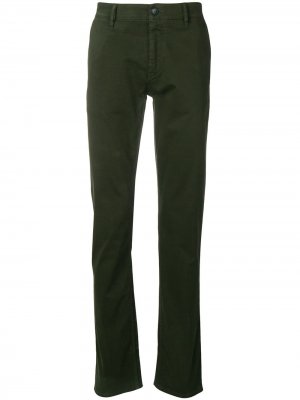 Классические брюки чинос BOSS. Цвет: зеленый