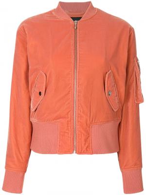 Velvet bomber jacket Designers Remix. Цвет: жёлтый и оранжевый