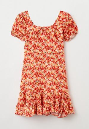 Платье Koton. Цвет: оранжевый