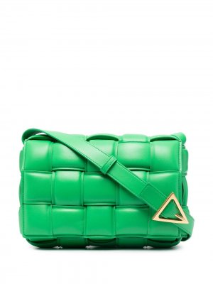 Дутая сумка Casette Bottega Veneta. Цвет: зеленый