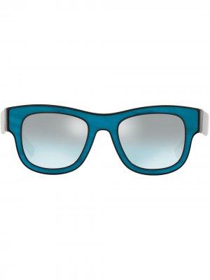 Солнцезащитные очки в квадратной оправе Dolce & Gabbana Eyewear. Цвет: синий