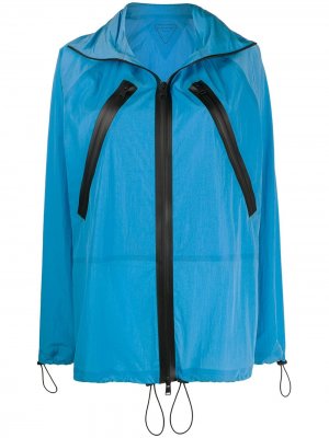 Легкая куртка на молнии Bottega Veneta. Цвет: синий