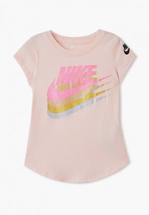 Футболка Nike. Цвет: розовый