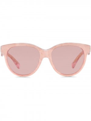 Солнцезащитные очки в круглой оправе Dolce & Gabbana Eyewear. Цвет: розовый