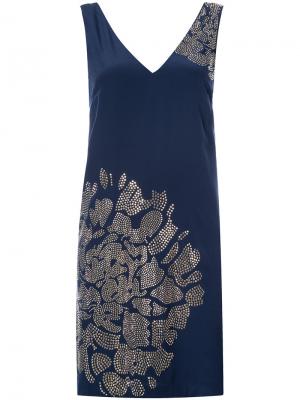 Stud pattern dress Trina Turk. Цвет: синий