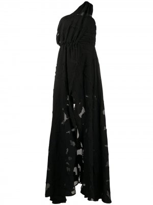 Вечернее платье асимметричного кроя Federica Tosi. Цвет: черный