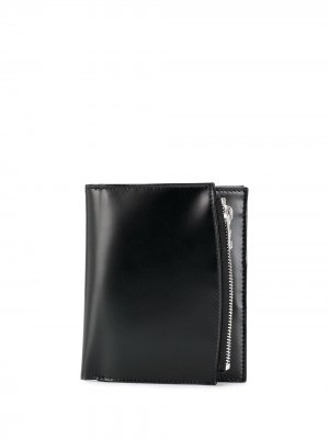 Бумажник с контрастной строчкой Maison Margiela. Цвет: черный