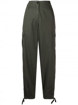Укороченные брюки карго Aspesi. Цвет: зеленый