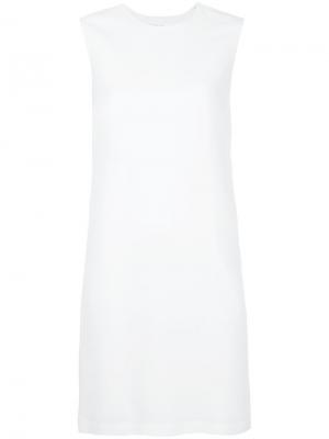 Короткое платье-фартук Helmut Lang. Цвет: белый