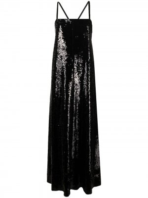 Длинное платье с пайетками Junya Watanabe. Цвет: черный