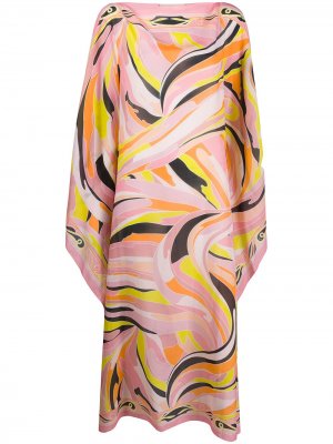 Пляжное платье с принтом Vetrate Emilio Pucci. Цвет: розовый