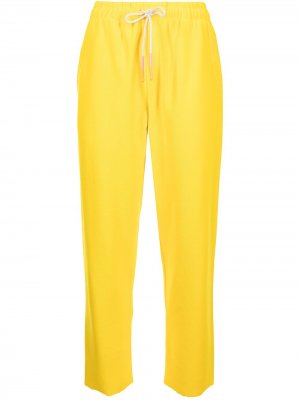 Спортивные брюки с кулиской Mira Mikati. Цвет: желтый