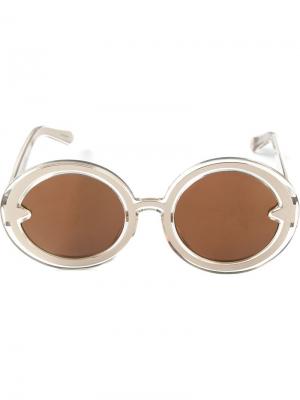 Солнцезащитные очки Orbit Karen Walker Eyewear. Цвет: металлический