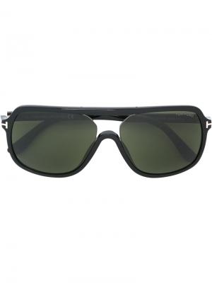 Солнцезащитные очки Sergio Tom Ford Eyewear. Цвет: чёрный