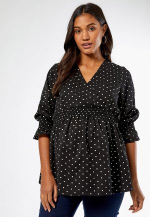 Блуза Dorothy Perkins Maternity. Цвет: черный