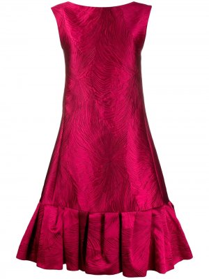 Жаккардовое расклешенное платье Coarie Talbot Runhof. Цвет: розовый