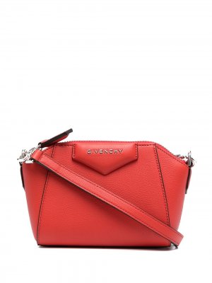 Мини-сумка через плечо Antigona Givenchy. Цвет: красный