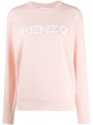 Толстовка с логотипом Kenzo. Цвет: розовый
