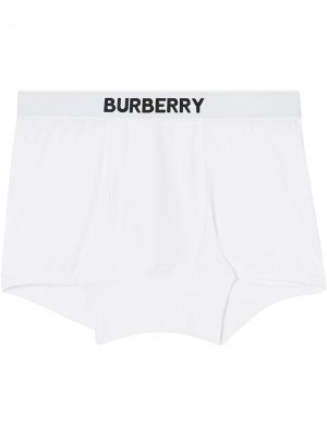 Шорты-боксеры с логотипом Burberry. Цвет: белый