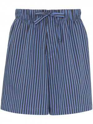 Пижамные шорты TEKLA. Цвет: синий